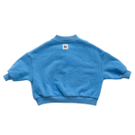 BY GEE COTTON BOXY SWEATSHIRT - BLUEBIRD