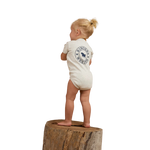 RINGERS WESTERN BABIES SHORT SLEEVE ROMPER - GREY MARLE