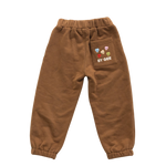 BY GEE COTTON WIDE LEG SWEATPANT - CHOCOLATE