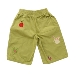 BY GEE CROPPED WIDE LEG CARGO PANT - APPLE
