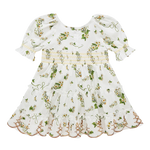 CAMILLA BABIES TIERED DRESS WITH PUFF SLEEVE - DAISY CHAINS