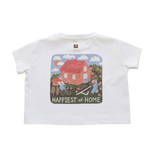 BY GEE HAPPY AT HOME OVERSIZED BOXY TEE - WHITE