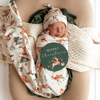 SNUGGLE HUNNY PRANCER & FRIENDS JERSEY WRAP & BEANIE SET