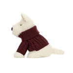 JELLYCAT MUNRO SCOTTIE DOG WINTER JUMPER OUTFIT