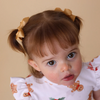 SNUGGLE HUNNY GOLD PIGGY TAIL HAIR CLIPS - PAIR