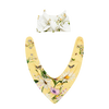 CAMILLA BABIES SOFT TIE HEADBAND AND BIB SET- DAISY CHAINS