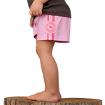 RINGERS BABY FOOTY SHORT - PASTEL PINK / CANDY