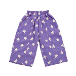 SUNDAY SIBLINGS DUSTY STAR PANTS - PURPLE GINGHAM (PRE-ORDER)