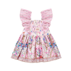 CAMILLA BABIES FLARED DRESS WITH FRILL SHOULDER - PALATIAL PASTELS