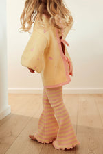 POSS & SOSS STRIPE FLARES - PINK LEMONADE