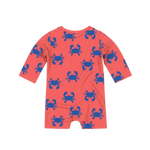 TOSHI SWIM LONG SLEEVE ONESIE PIRATE MUD CRABS