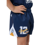 RINGERS WESTERN SINCE 2012 UNISEX KIDS FOOTY SHORT - COLLEGE NAVY