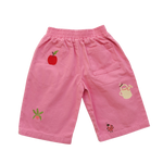 BY GEE CROPPED WIDE LEG CARGO PANT - PEONY