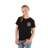 RINGERS WESTERN SIGNATURE BULL KIDS CLASSIC T-SHIRT  - BLACK WITH WHITE PRINT