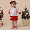 SNUGGLE HUNNY PRANCER & FRIENDS SHORT SLEEVE BODYSUIT WITH FRILL