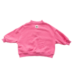 BY GEE COTTON BOXY SWEATSHIRT - PEONY
