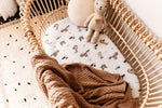 SNUGGLE HUNNY HAZELNUT DIAMOND KNIT BLANKET