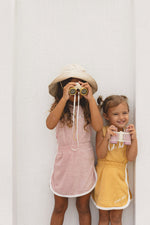 CINNAMON BABY TERRY SKIRT - MUSTARD