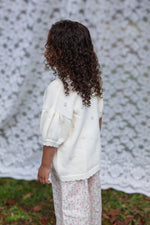MYLA JANE LOLA POINTELLE CARDIGAN - CREAM (PRE-ORDER)