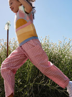 GOLDIE + ACE LIGHTWEIGHT GINGHAM KIT POCKET PANT