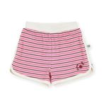 GOLDIE + ACE WAFFLE SHORTS - PINK STRIPE