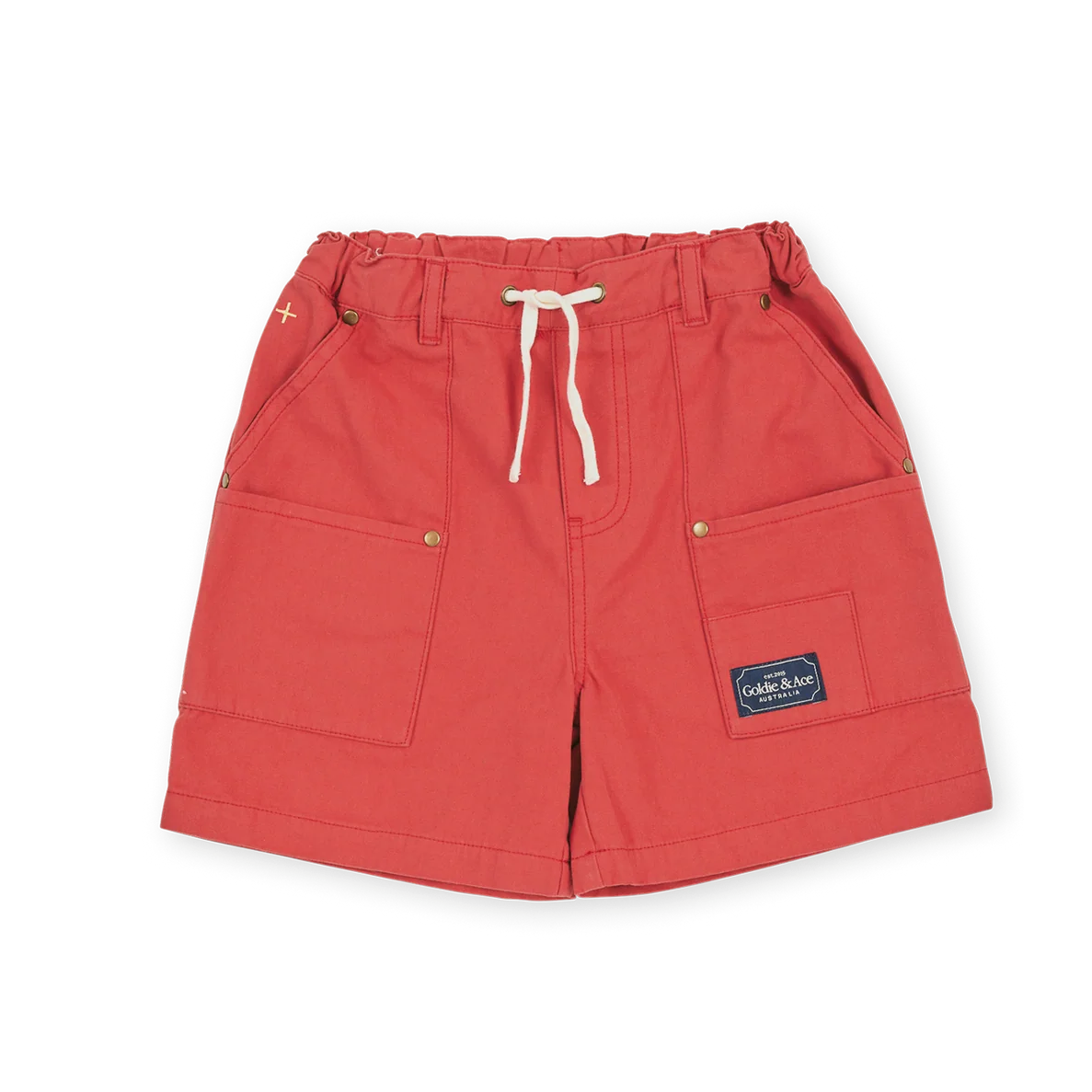 GOLIDE + ACE CARPENTER SHORTS - RED