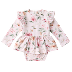 SNUGGLE HUNNY BIRDS & BLOOMS LONG SLEEVE DRESS