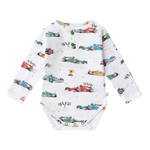 SNUGGLE HUNNY LITTLE RACERS LONG SLEEVE BODYSUIT