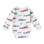 SNUGGLE HUNNY LITTLE RACERS LONG SLEEVE BODYSUIT