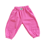BY GEE COTTON WIDE LEG SWEATPANT - PEONY