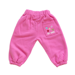 BY GEE COTTON WIDE LEG SWEATPANT - PEONY