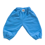BY GEE COTTON WIDE LEG SWEATPANT - BLUEBIRD
