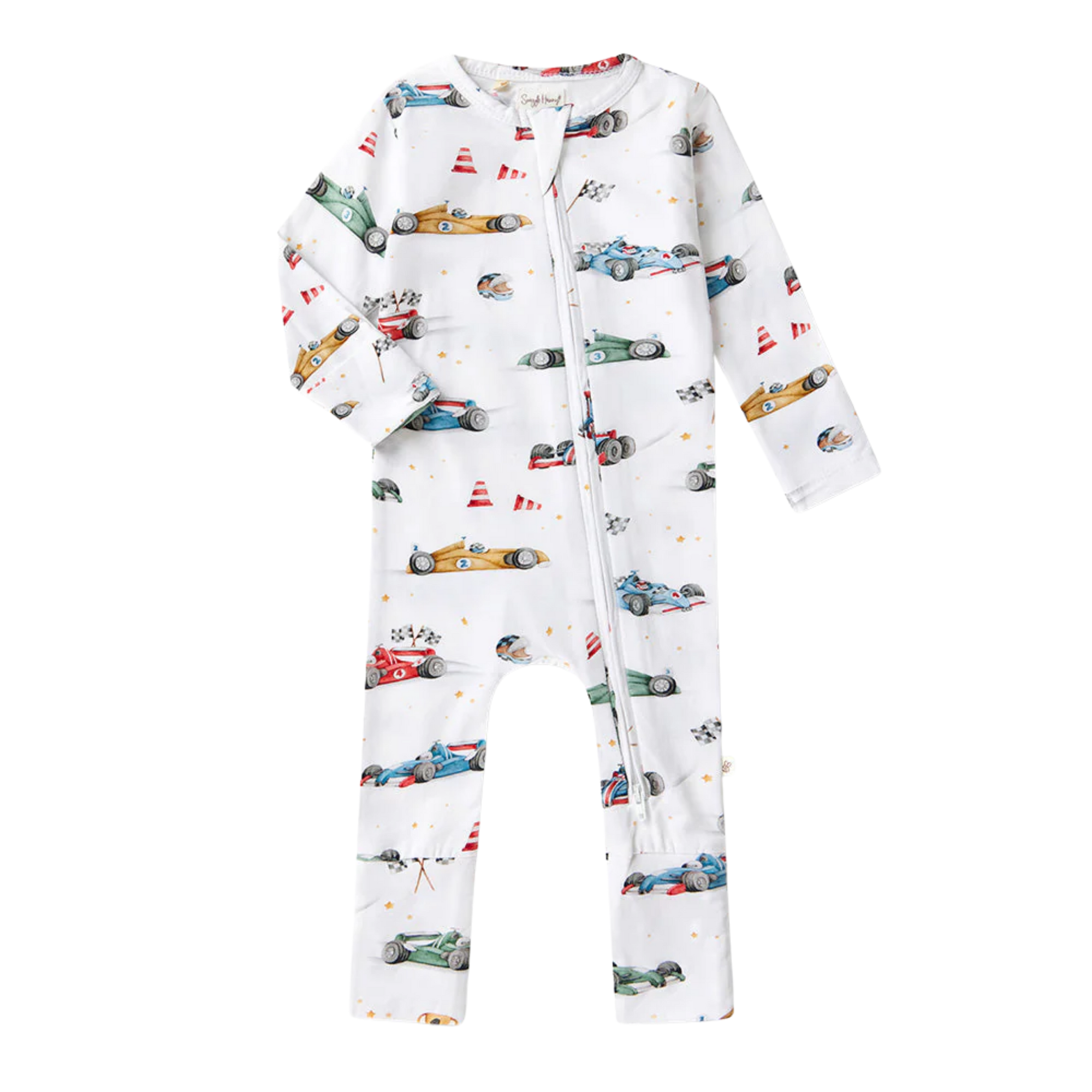 SNUGGLE HUNNY LITTLE RACERS SNUGGLESUIT CONVERTIBLE ROMPER
