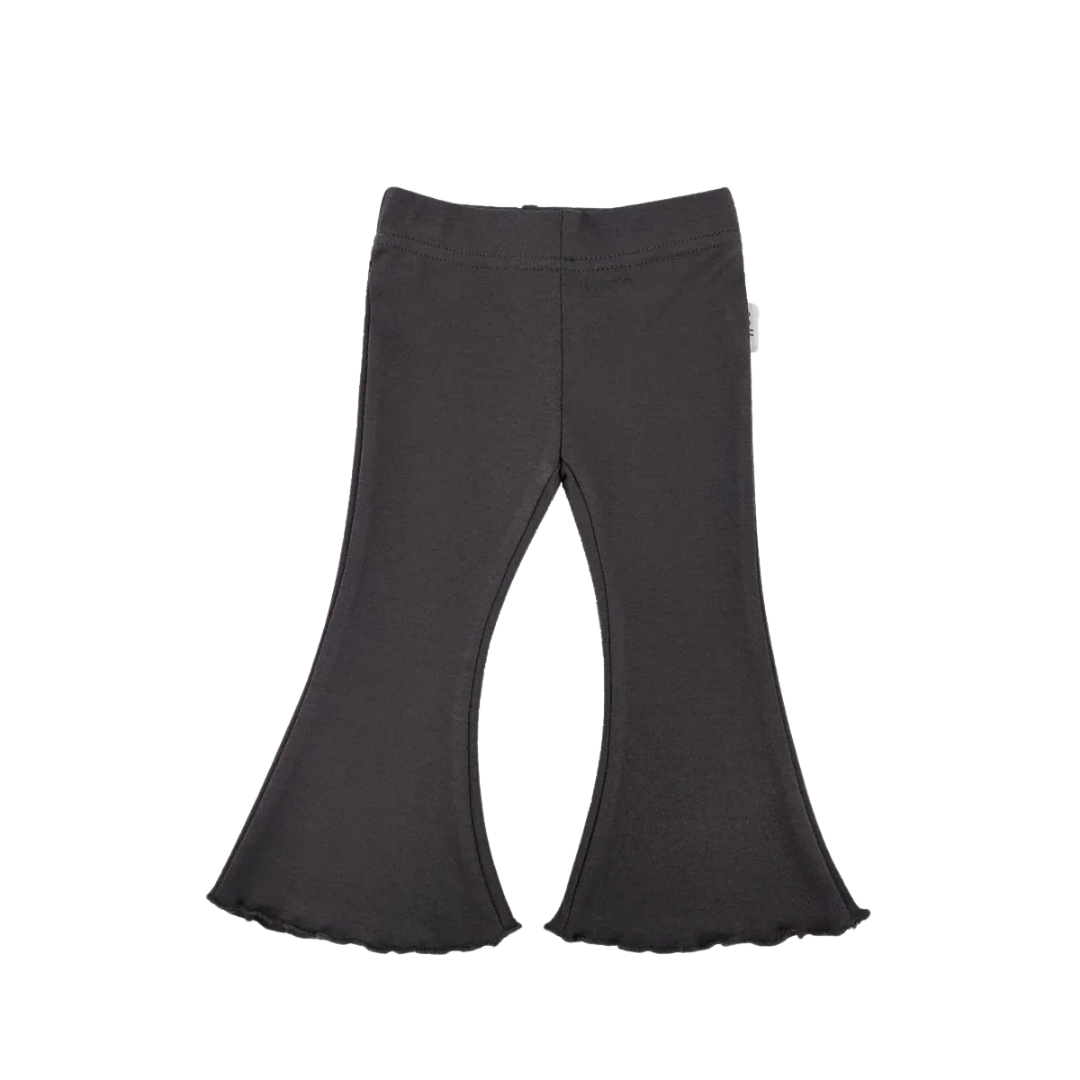 SOLL STRETCH COTTON FLARES - CHARCOAL