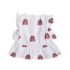 CINNAMON BABY X ARLO RAINBOW FRILL TOP