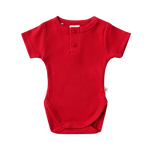 SNUGGLE HUNNY RED SHORT SLEEVE BODYSUIT