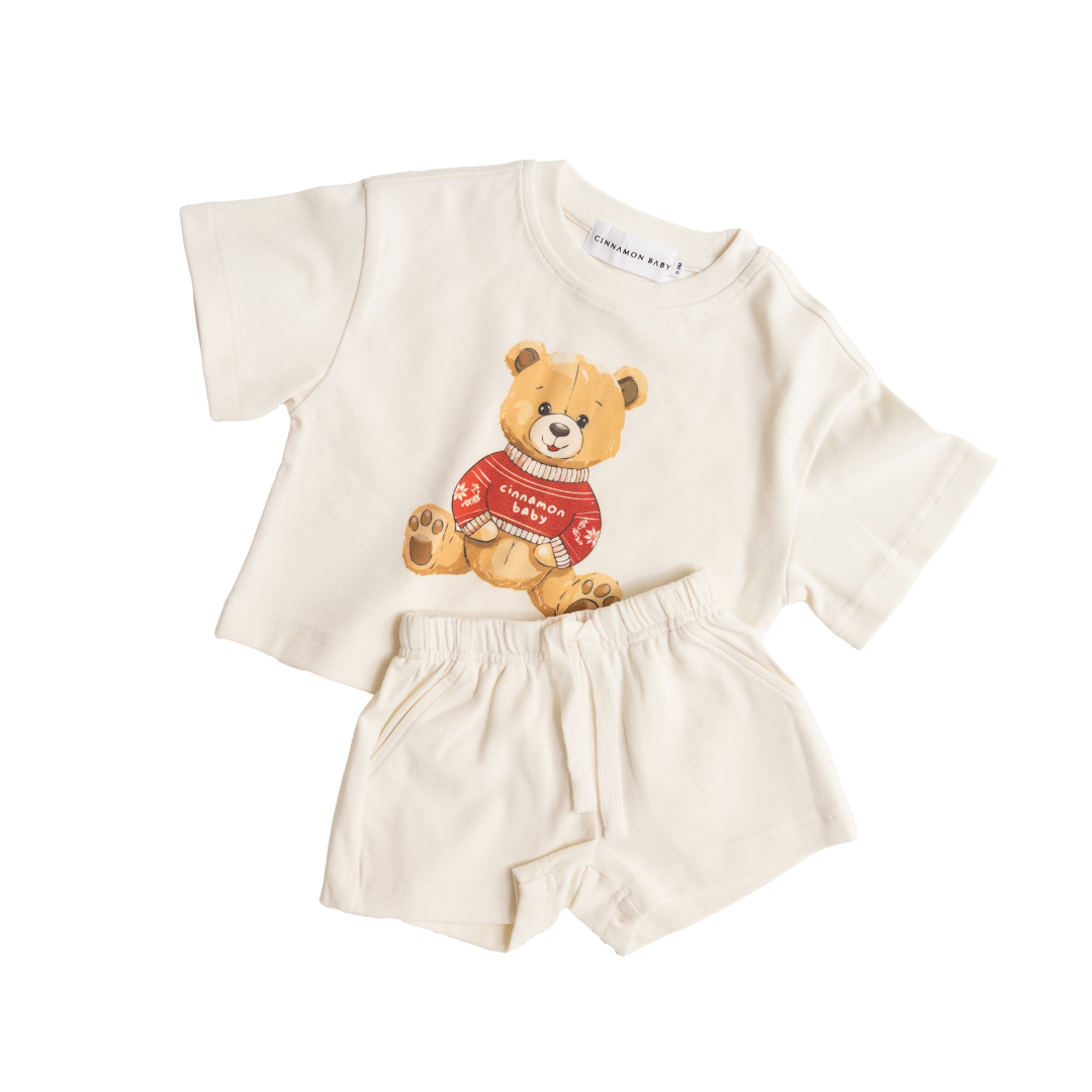 CINNAMON BABY TEDDY SET