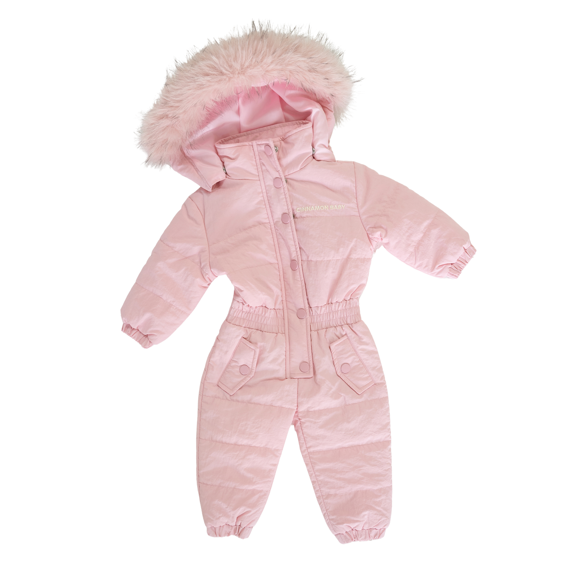 CINNAMON BABY SNOWSUIT - PINK