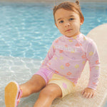 CRYWOLF BABY RASH VEST - HIBISCUS BLOOM