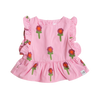 CINNAMON BABY X ARLO FLOWER FRILL TOP
