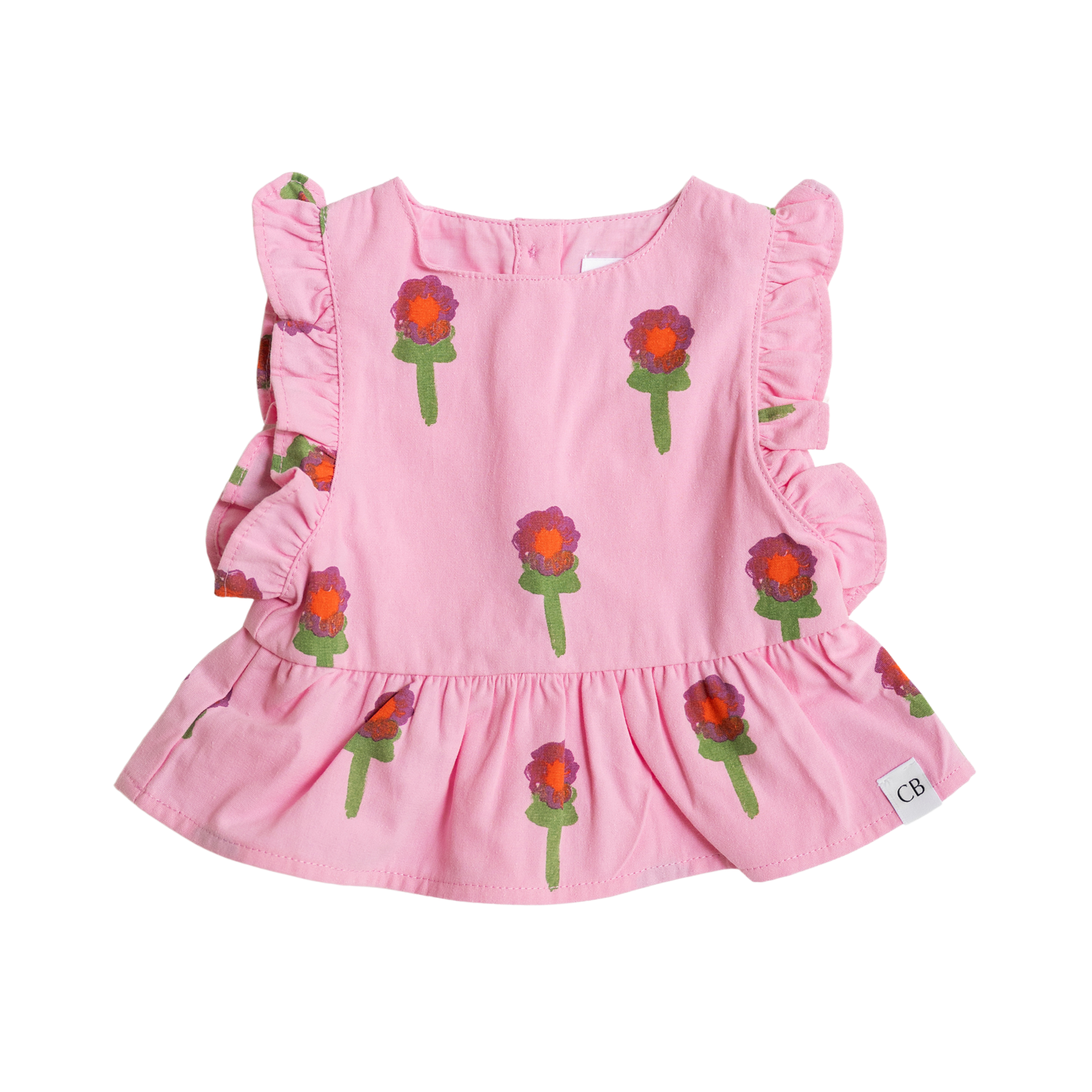 CINNAMON BABY X ARLO FLOWER FRILL TOP