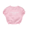 CINNAMON BABY LOGO ROMPER - PINK