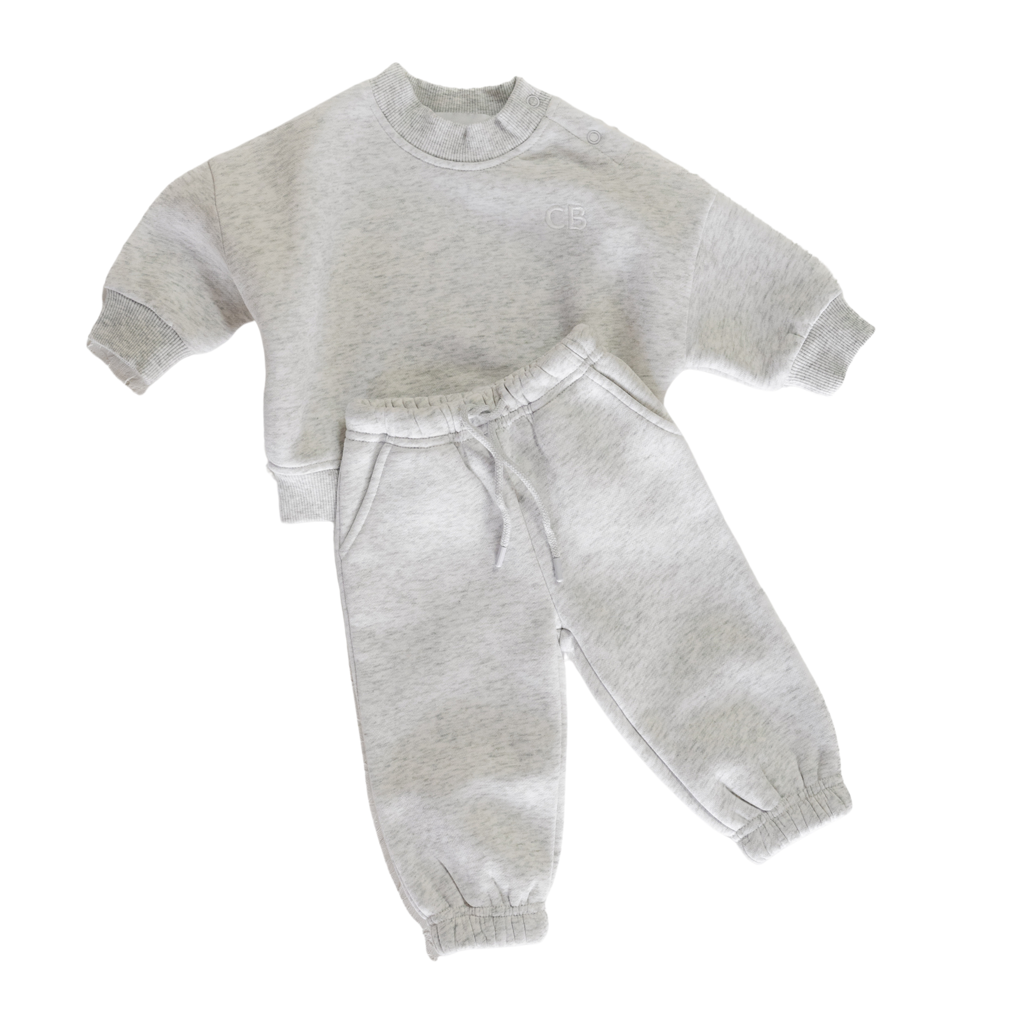 CINNAMON BABY LOGO SET - GREY MARLE