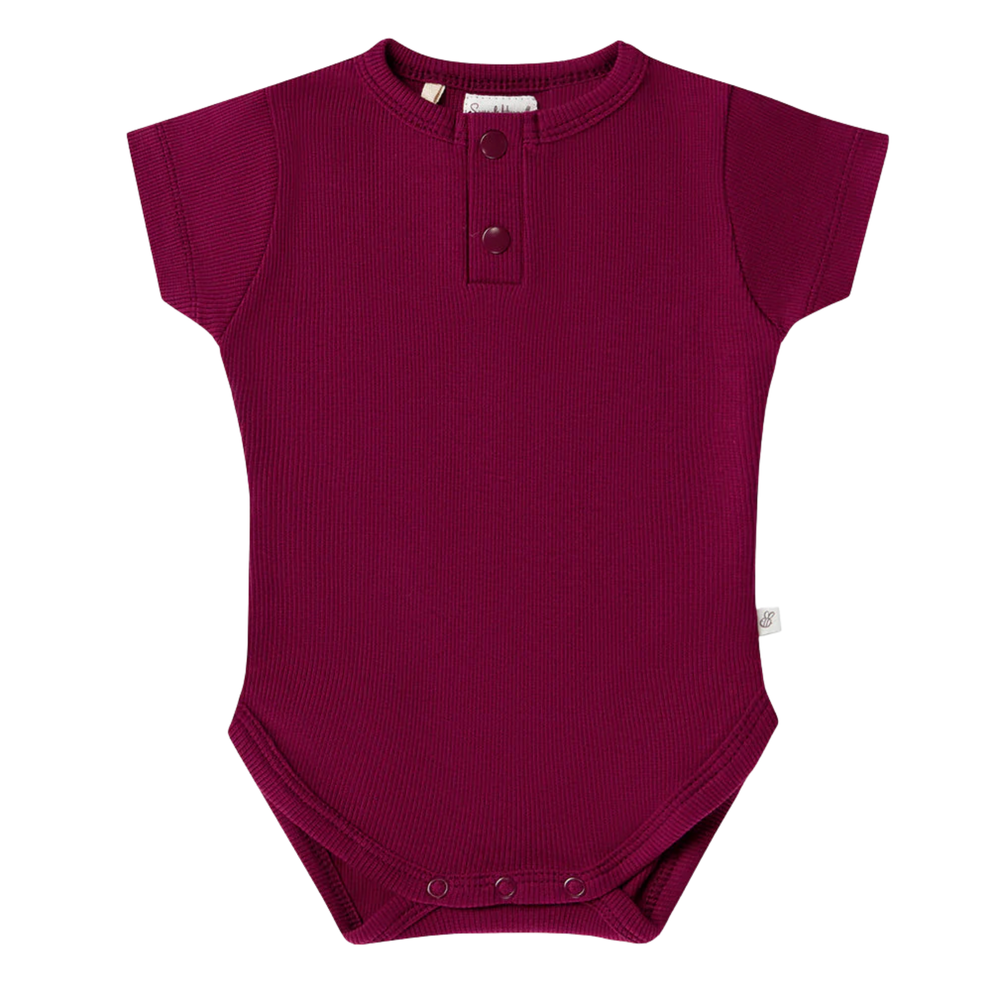 SNUGGLE HUNNY RASPBERRY SHORT SLEEVE BODYSUIT