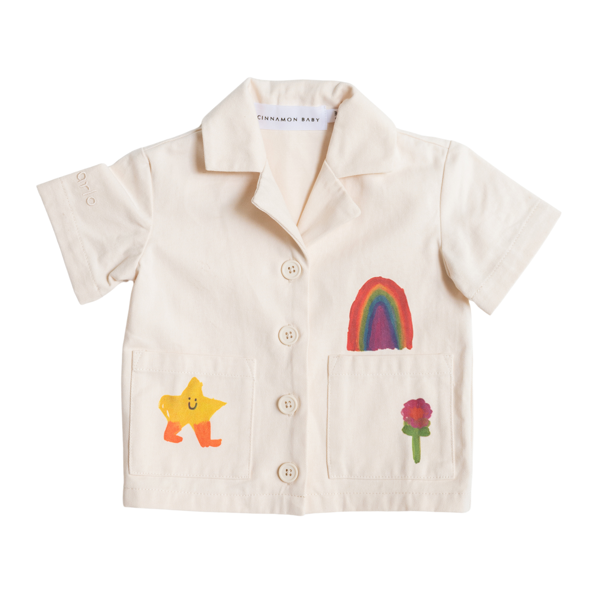 CINNAMON BABY X ARLO UTILITY SHIRT - CREAM