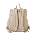 OIOI SIGNATURE NAPPY BACKPACK - OAT  DIMPLE FAUX LEATHER