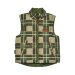 CRYWOLF REVERSIBLE ECO-VEST - FIELD PLAID