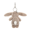 JELLYCAT BASHFUL BEIGE BUNNY BAG CHARM