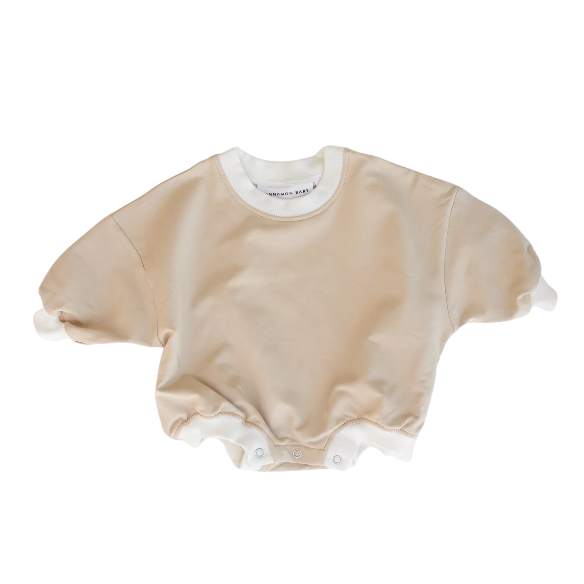 CINNAMON BABY TRACKSUIT ROMPER SAND