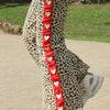 POSS & SOSS HEART FLARES IN LEOPARD